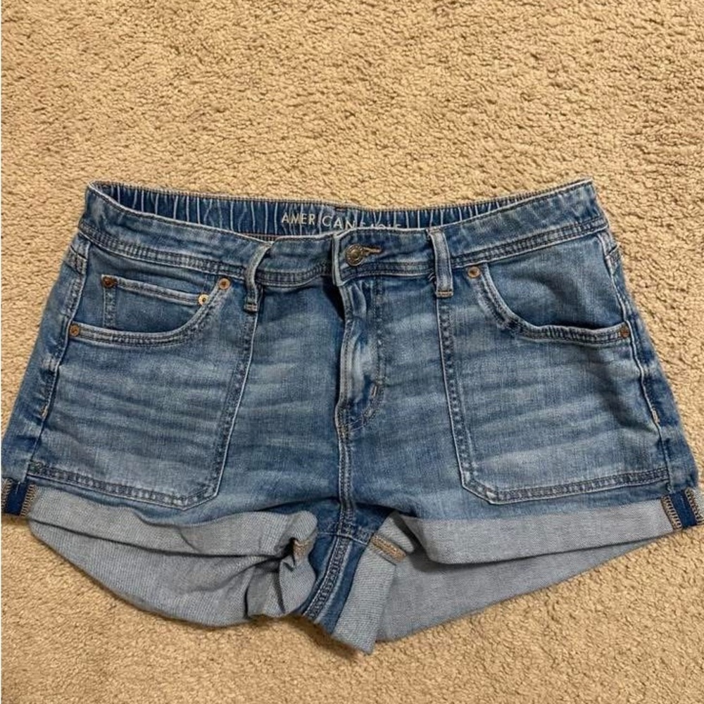 American Eagle Outfitters Women's Light Blue Jean Shorts